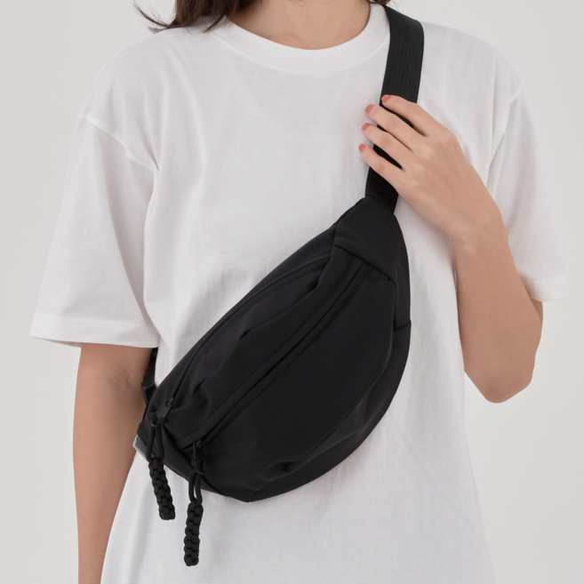 비안 베이직 심플 힙색