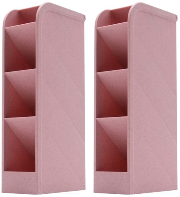 4단 파스텔 펜꽂이, 핑크, 2개