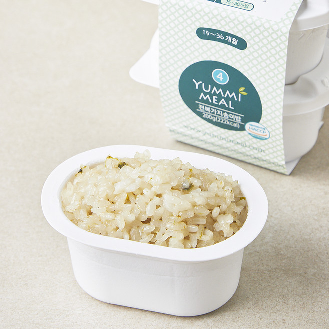 얌이밀 유아용 15개월 이유식 전복가지송이밥, 200g, 1개