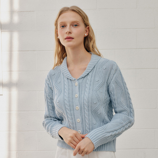 yuppe 女款 ONE COLLAR CARDIGAN