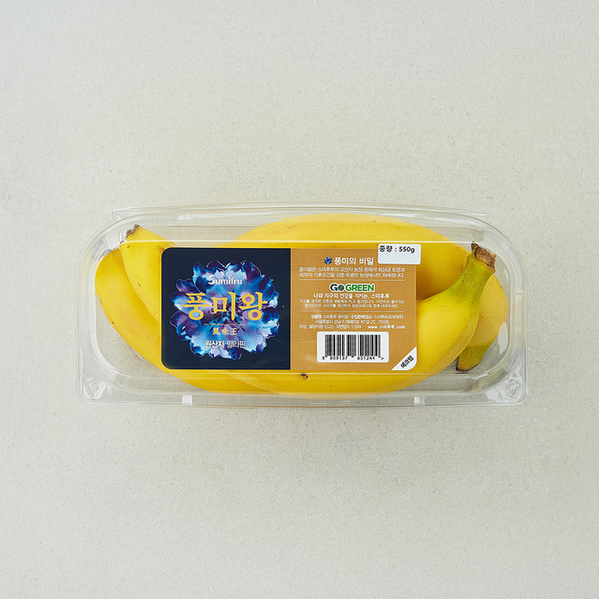 풍미왕 바나나, 1개, 550g
