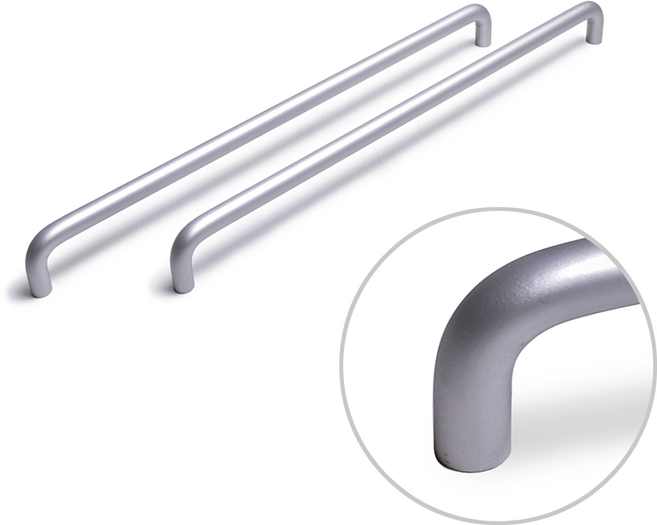 손잡이세상 14파이 베이직 2구 가구손잡이 실버 P416, 2개