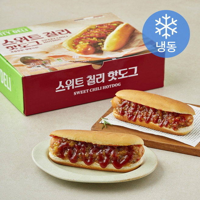 삼립 시티델리 스위트칠리 핫도그 (냉동), 160g, 1개, 3개입
