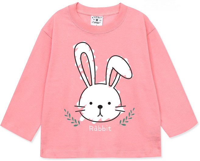 리틀래빗 아동용 봄가을 토끼 긴팔티