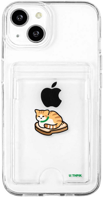 유스픽 나의작은 야옹이 카드포켓 젤하드 휴대폰 케이스