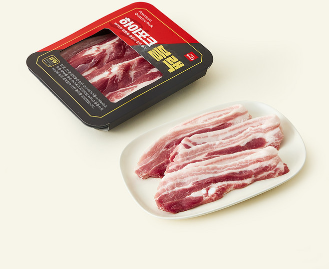 하이포크 블랙 한돈 삼겹살 구이용 (냉장), 500g, 1개