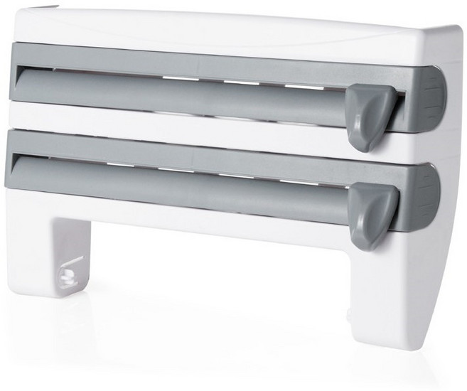 씨오브비 주방용 벽걸이 슬라이딩 커팅기 타월걸이, 그레이, 1개