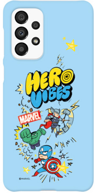 코쿼드 마블 패턴 슬림 휴대폰 케이스