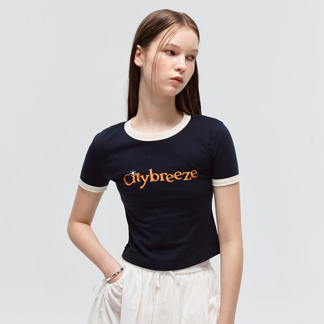 citybreeze 女款 CTH2 City 太陽rays 滾邊T恤 CTH2TS05