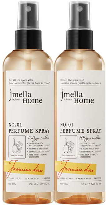 제이멜라 홈 인 프랑스 퍼퓸 스프레이, 자스민 도르, 150ml, 2개