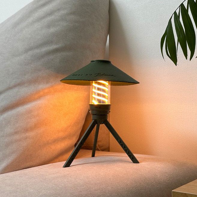 로티캠프 쉐이드 감성 캠핑 랜턴 + 전용갓 세트, 카키, 1세트