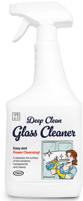 생활공식 딥클린 유리세정제, 1개, 750ml