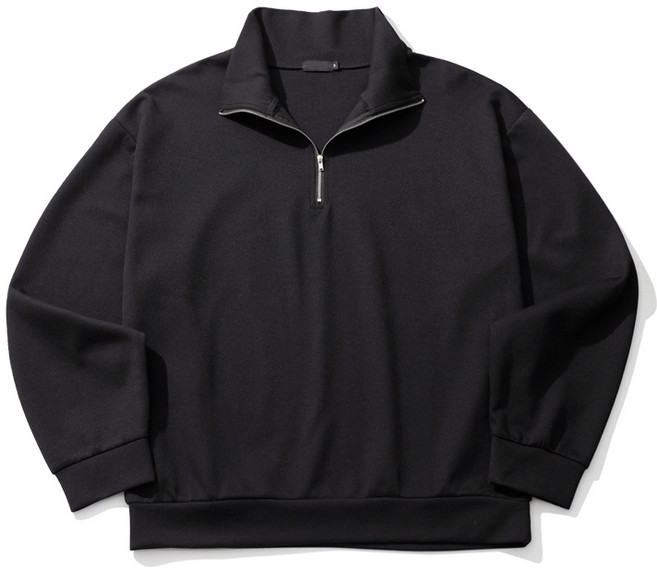 해리슨 오버핏 트레이닝 반집업 맨투맨 HDE1001