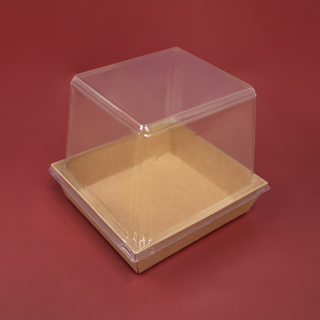 제이팩토리 높은 조각케이크 팡도르 포장용기, 크라프트, 10개