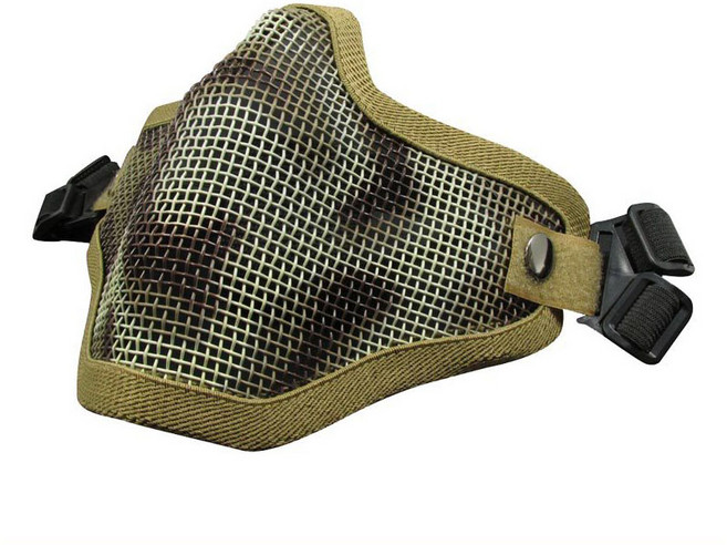 월드25 밀리터리 스틸메쉬 마우스가드 AA228, 1개, 카키 위장