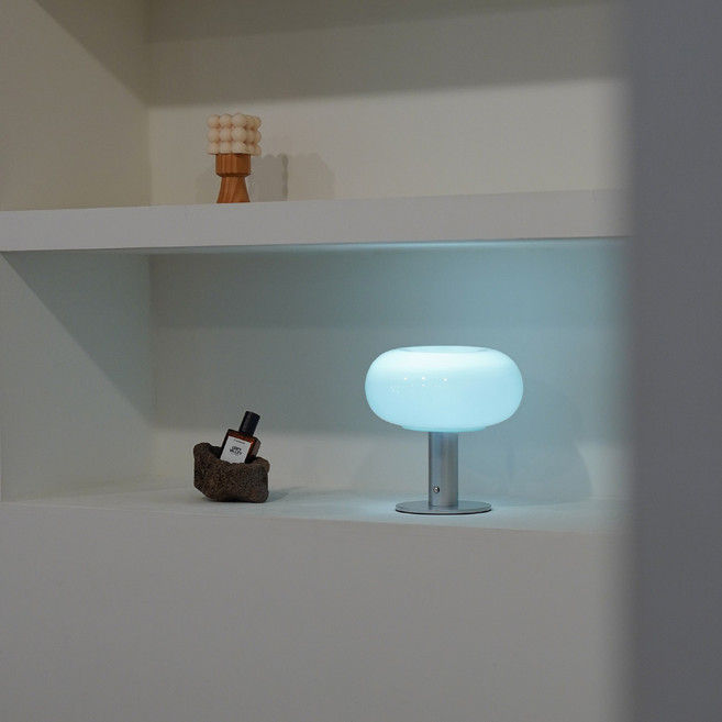 레나에너지 도넛 글레이즈 포터블 램프 무드등, 코튼캔디 소다