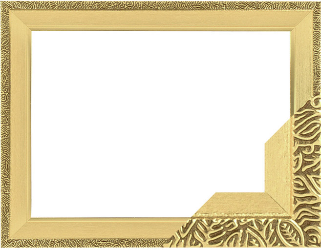 우드 슬림 앤틱 패브릭형 액자 40 x 50 cm SF07, 퓨어골드, 1개