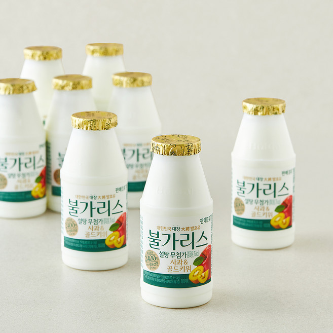 남양유업 불가리스 설탕 무첨가 사과 & 골드키위 요구르트, 1개, 8개입, 150ml