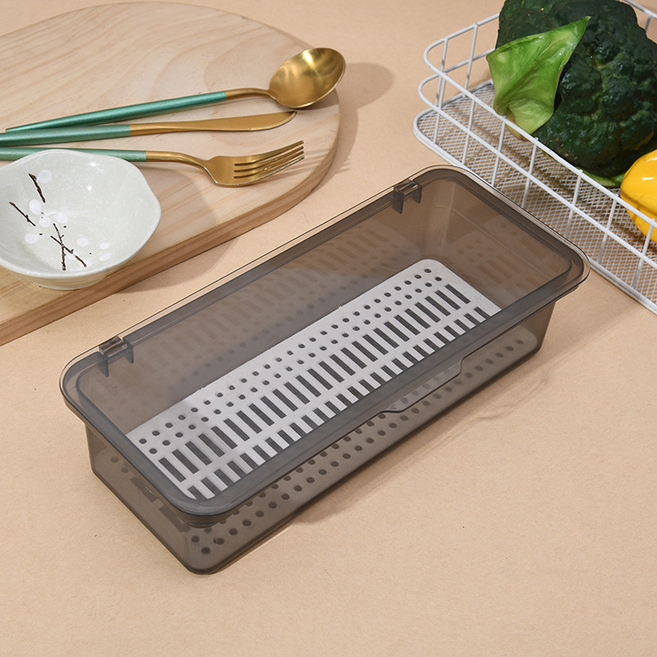 KOVIRA 정리편한 수저통 27 x 11.5 cm, 그레이, 1개