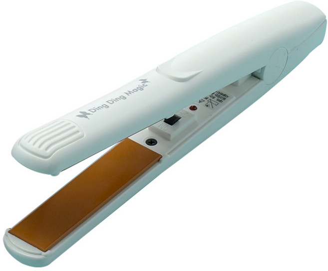 예스뷰티 휴대용 미니 고데기 딩딩매직, 화이트