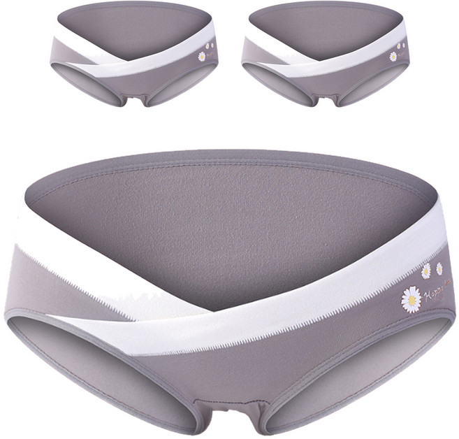 마켓A 데이지 V형 숏드로즈 임산부 팬티 3p