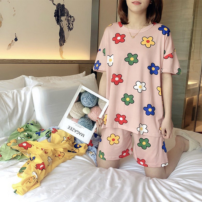 Viola 女性居家服短袖上下套裝 Vio0028