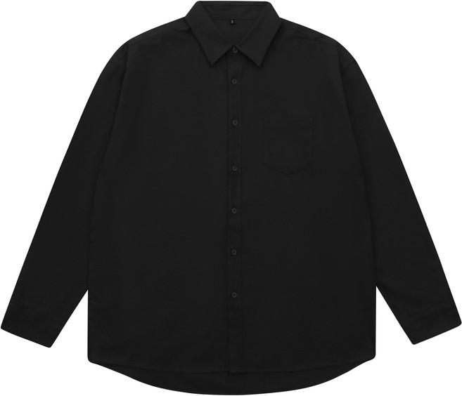 MANTOGO 男士寬鬆版牛津襯衫