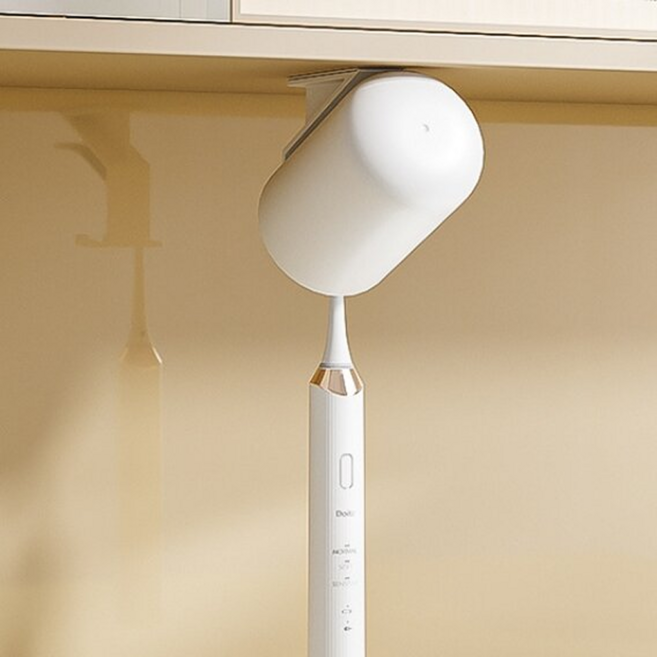 모바이브 무타공 꺼꾸리 양치컵 홀더, 화이트, 1개