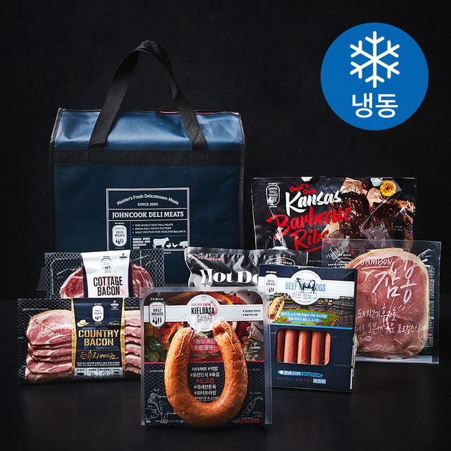 존쿡 델리미트 베스트 햄세트 1835g + 쇼핑백 (냉동), 1박스