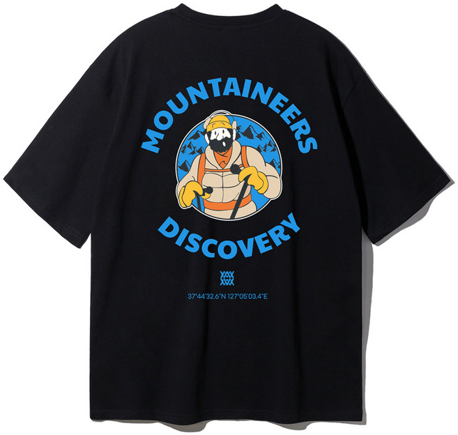ALVINCLO 男女通用 Mountain Climber 寬鬆版型短袖T恤 AST3863