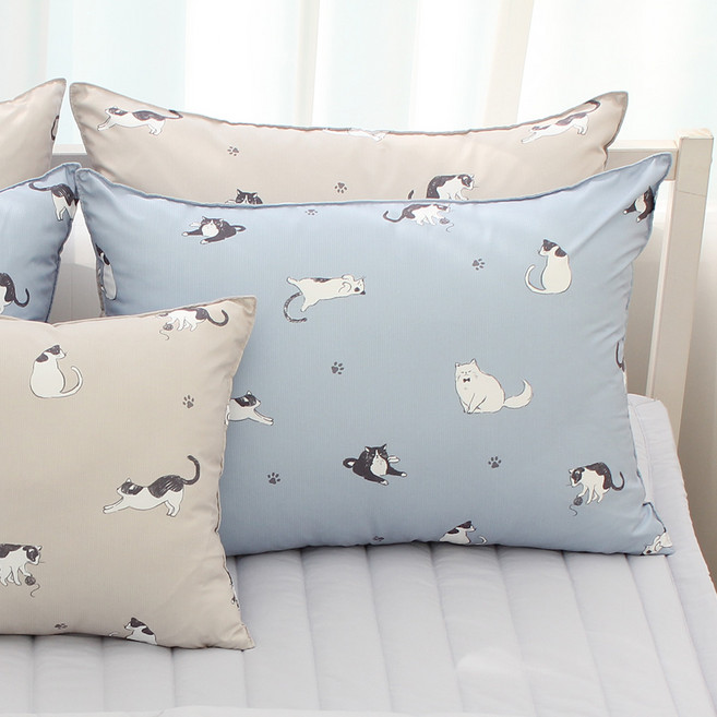 야옹이 세미 마이크로 베개커버 2p