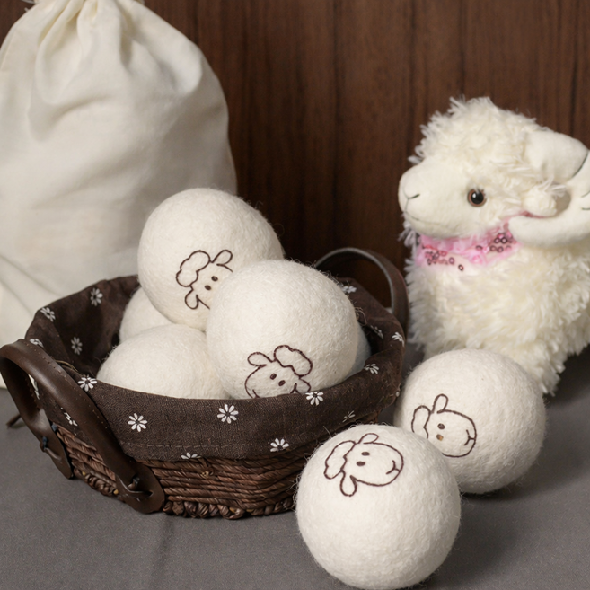 마리조아 건조 시간 단축 섬유 엉킴방지 정전기 제거 건조볼 마른 털, 혼합색상, 1개