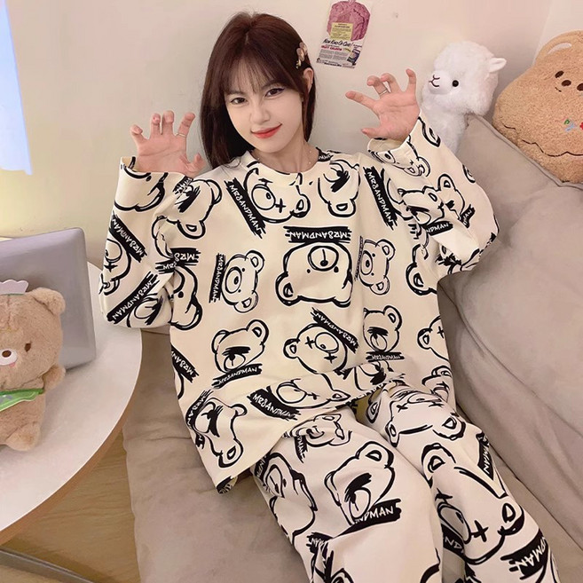 Viola 女性長袖上下居家服套裝 Vio0030