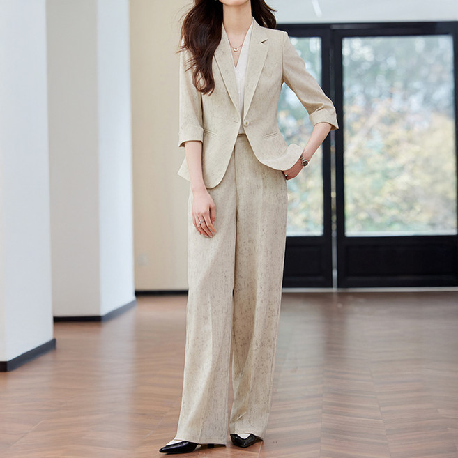 페이퍼먼츠 빈센티 원버튼 봄 여름 가을 오피스 정장 세트 10927