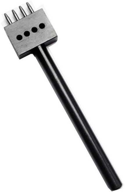 가죽고수 오울 그리프 A 4mm G0091 4날, 검정, 1개