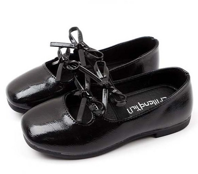 Rulushu 女童款 長髮公主蝴蝶結平底鞋 AZ114