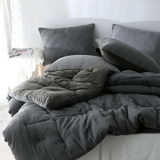 보드라미 극세사 순면 꽈배기니트 차렵이불