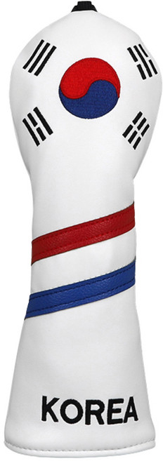 엠피케이 태극기 헤드커버 유틸리티, 화이트, 1개