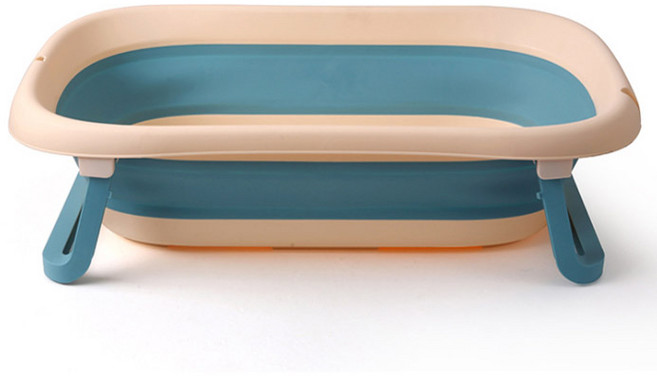 딩동펫 반려동물 논슬립 폴더블 욕조, 블루, 1개