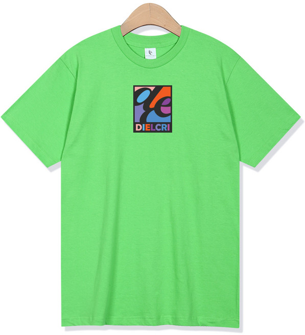 디엘크리 통기성 콜라주 로고 17수 반팔 티셔츠