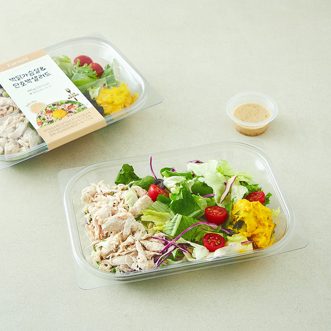 팜에이트 빅닭가슴살 & 단호박 샐러드, 265g, 1개