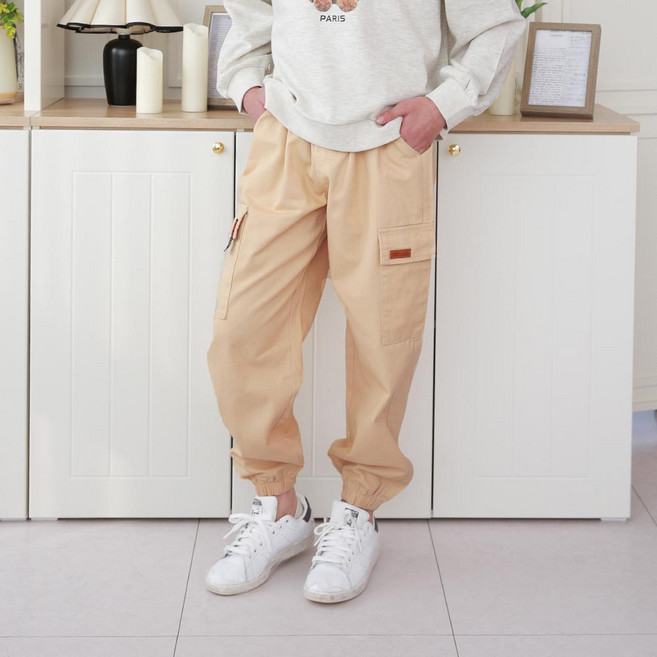 제이키드주니어 남아용 카고 조거 면 바지