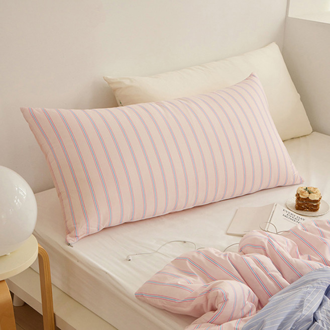 쉬즈홈 순면 등쿠션 솜포함, 버터슈 핑크