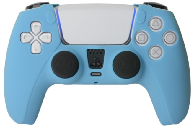 안녕마켓 PS5 전용 듀얼센스 컬트롤러 패드 실리콘케이스, 블루, 1개