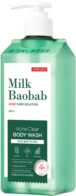 밀크바오밥 아크네 클리어 바디워시, 500ml, 1개