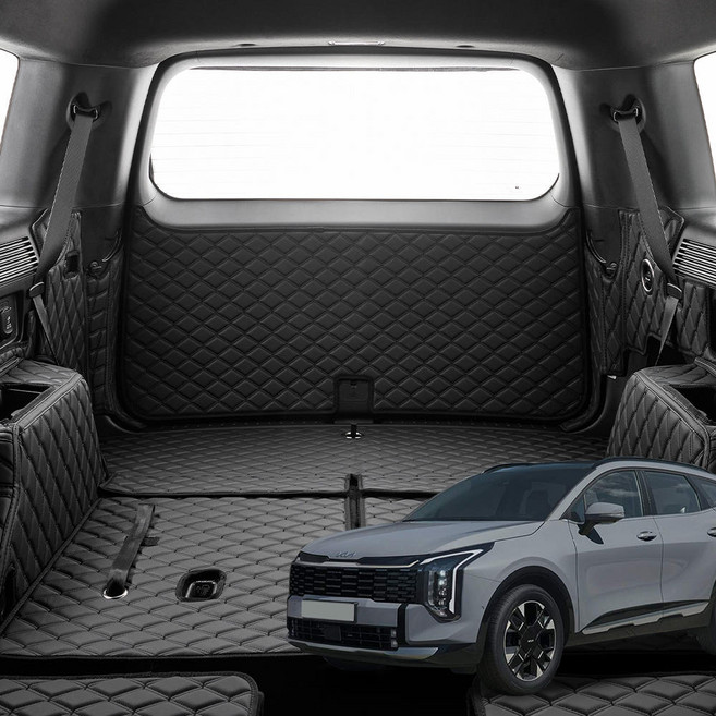 메이튼 전용 트렁크매트 풀커버, 기아 더뉴 스포티지 NQ5 페이스리프트 LPG, 블랙