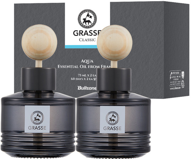 불스원 그라쓰 클래식 디퓨저 75ml 본품, 아쿠아, 2개