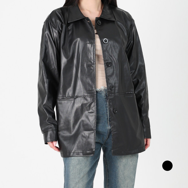 Dotif 女款時尚皮革夾克 O25FW1-A2188