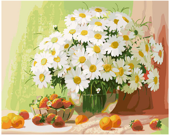 아이러브페인팅 DIY 명화그리기, 데이지와글라스, 1개