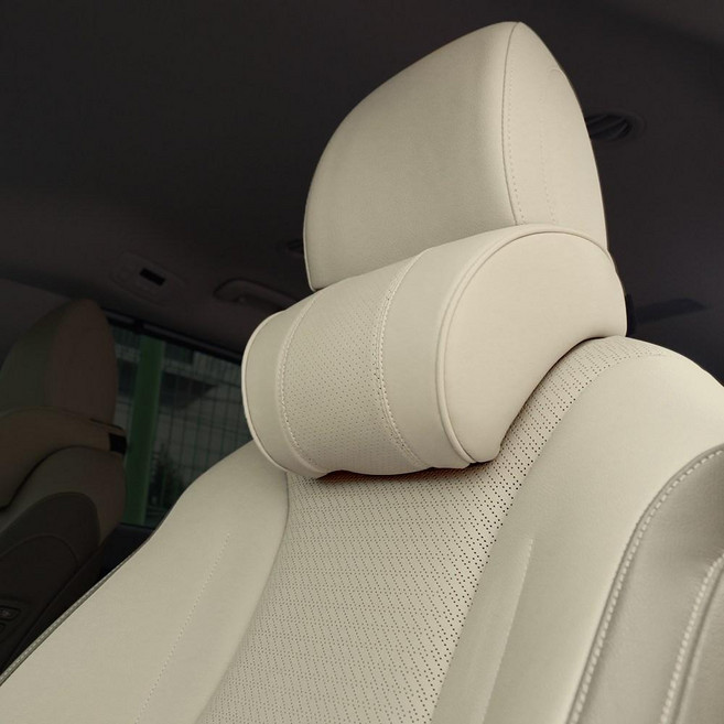 Benauto Barrier 車用記憶棉頸枕, 棉米色, 2個